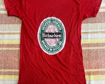 Heineken 1970s Red Single Stitch Shirt