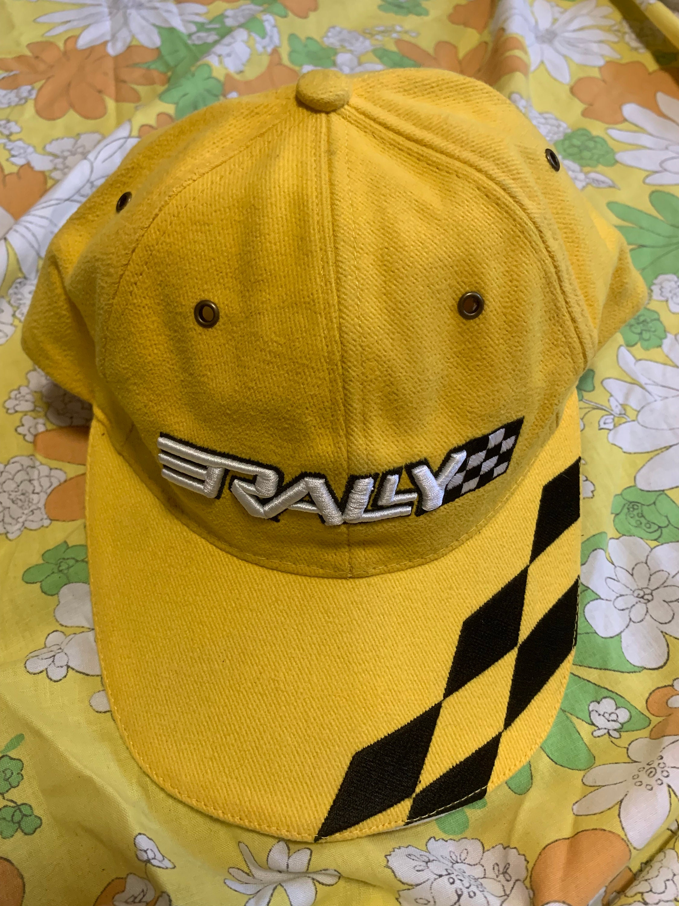 Rally USA Yellow and Black Hat - Etsy