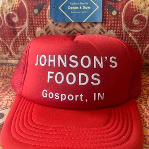 Johnson’s Foods Red Trucker Hat