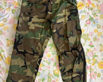 Woodland Camouflage Military Rain Pants