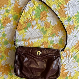 Etienne Aigner Oxblood Red Leather Purse