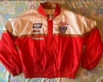 VESTE DE COURSE VINTAGE CHASE DALE EARNHARDT JR ROUGE NASCAR OREO RITZ
