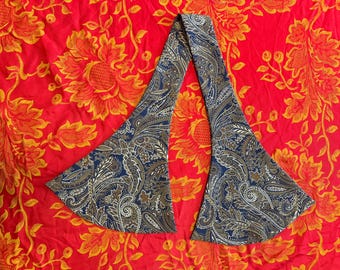 Paisley Blue and Tan Neck Tie Scarf