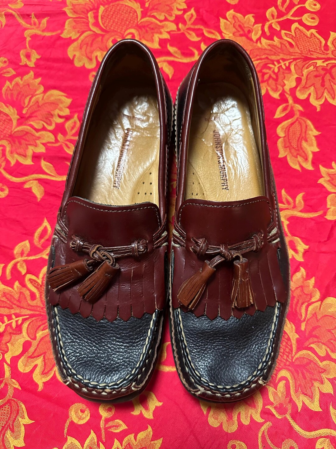 Johnston & Murphy Sheepskin Leather Loafers - Etsy display picture 2