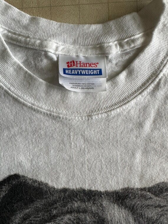 Bulldog White Hanes Tee View 2
