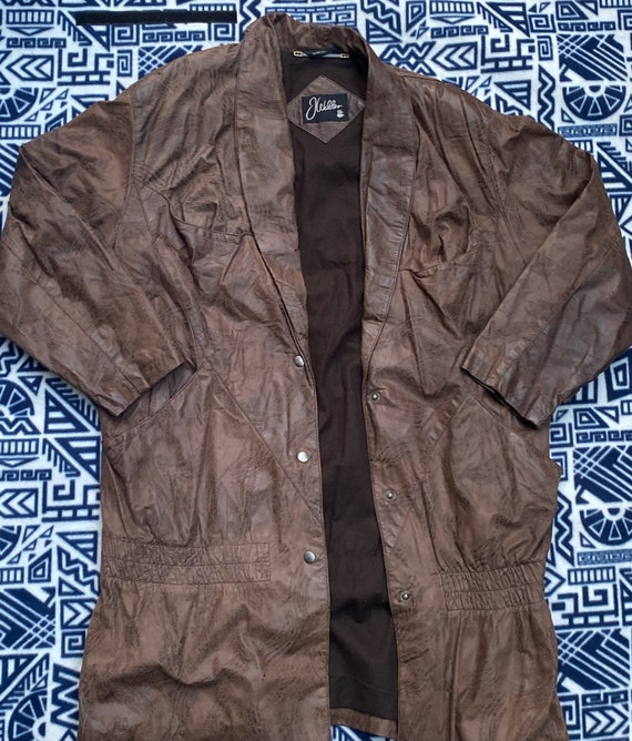 Brown Leather Coat