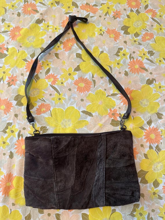 Brown Patchwork Leather Purse - image 2
