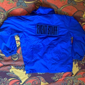 Event Staff Blue Windbreaker