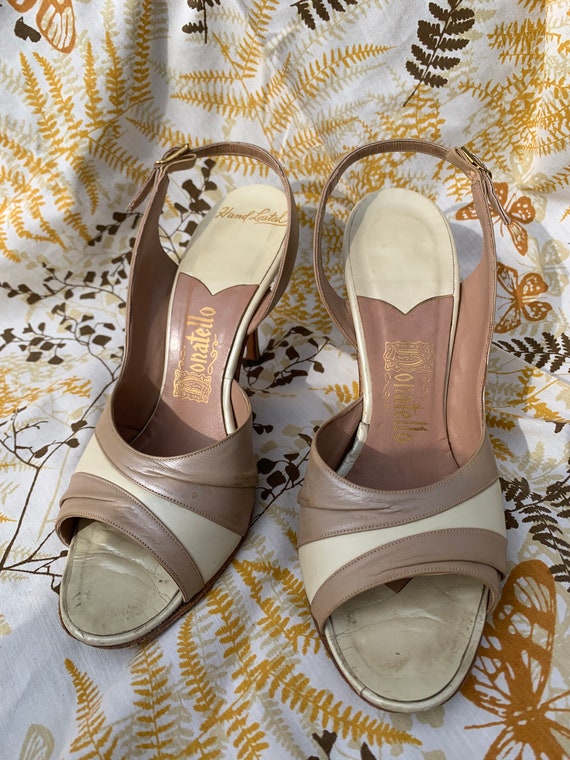 Donatello Cream Heels