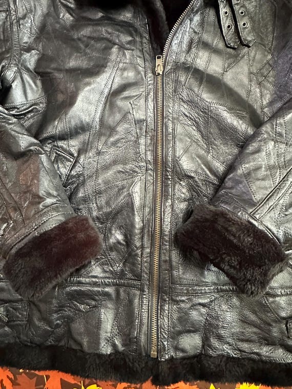 Paradiso Black Patchwork Leather Jacket - image 3