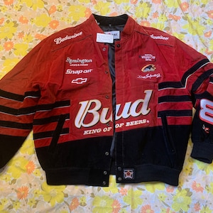 Chase Authentics Dale Earnhardt Jr. Suede Leather Jacket - Etsy