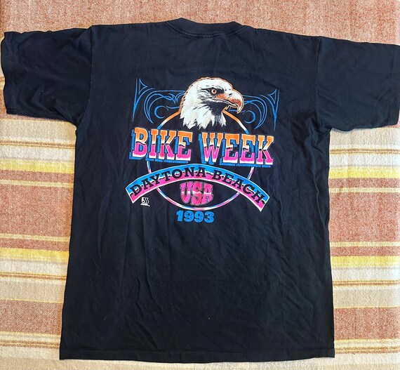 90s Daytona Bike Week Tシャツ イーグル スカル ハーレー 90s Daytona Bike Week Tシャツ イーグル スカル ハーレー Vintage 90s