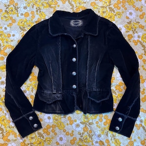 Tayssir Schwarzer Cord Blazer
