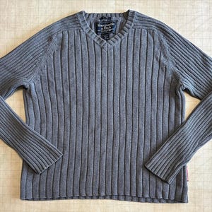 Abercrombie & Fitch Grey Ribbed Longsleeve