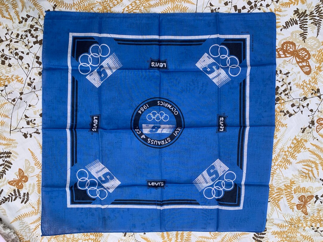 Levi Strauss Olympics Bandana Blue or White - Etsy