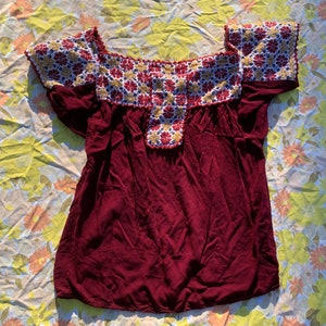 Boho Maroon Top