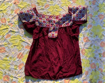 Top Boho Granate