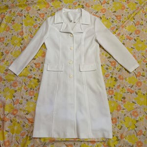 1970s Vintage White Dress