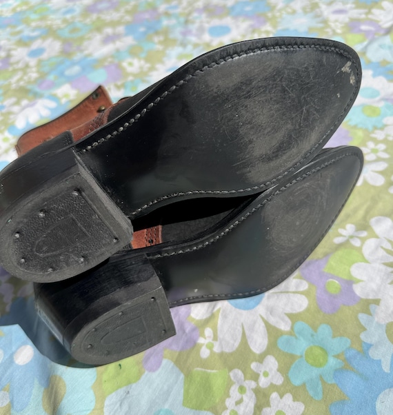 Abilene Leather Embroidered Kiltie Boots - image 3