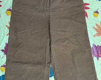 Foxcroft Brown Corduroy Capri Pants