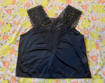 Black Sheer Lacey Lingerie Top