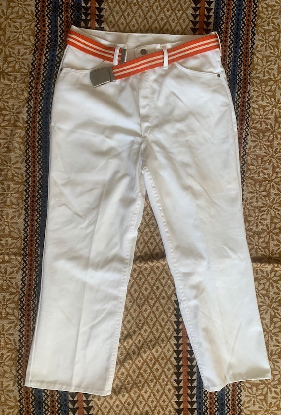 Rustler White Jeans w/Belt