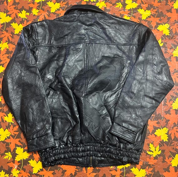 Roadpro Black Patchwork Leather Jacket - image 3