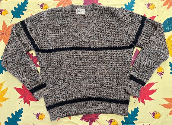 Sigallo Acrylic Brown Knit Sweater