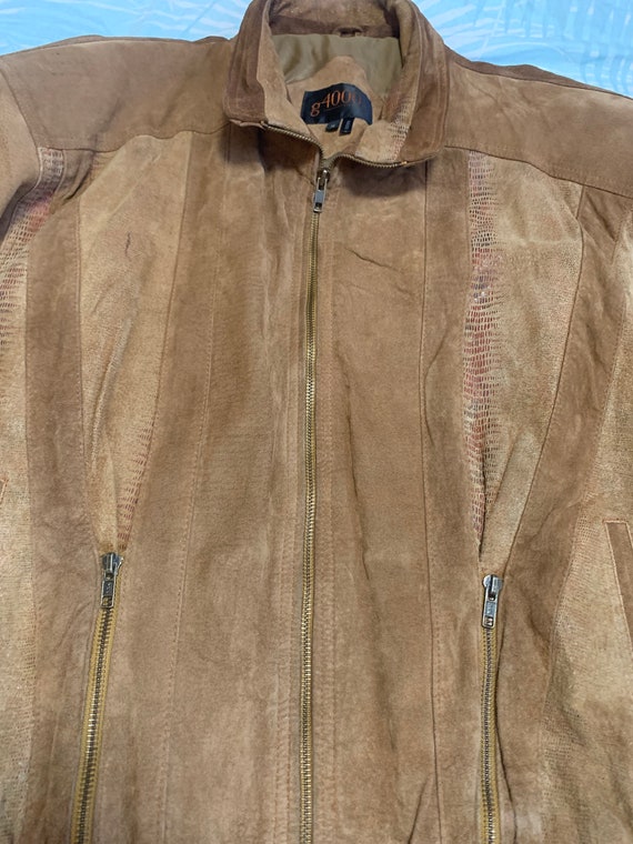 G4000 Brown Suede Leather Jacket - image 4