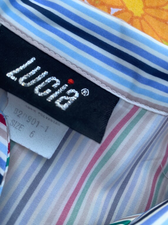 Lucia Multi-striped Button-up - image 3