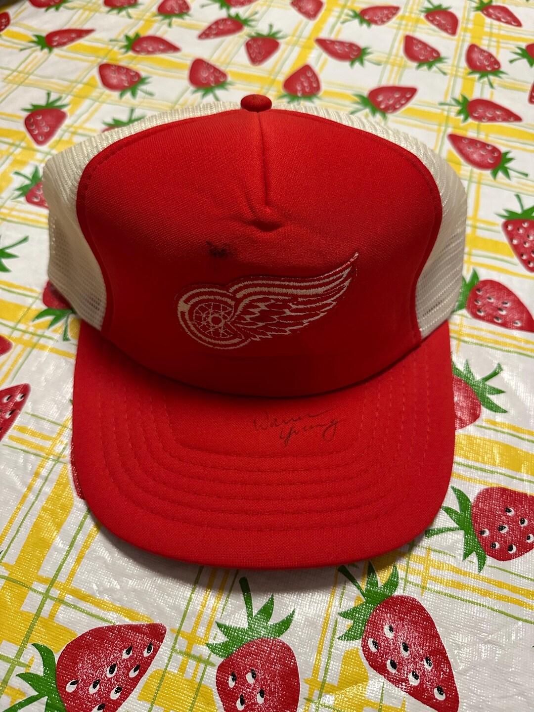 Detroit Red Wings Warren Young Signed Hat - Etsy