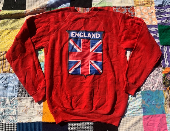 Vintage Print England Sweatshirt - image 1