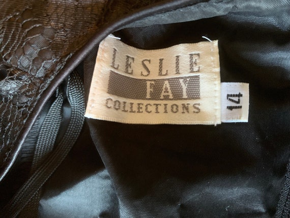 Leslie Fay Vintage Black Dress - image 2