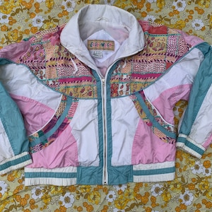 Funky Pastel Windbreaker Jacket