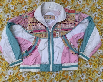 Funky Pastel Windbreaker Jacket