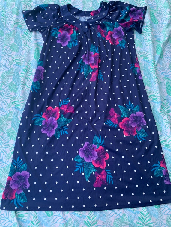 Blue Polka Dot Housedress - image 1