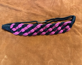 Ceinture Vintage Tressée En Corde - Couleurs Crème, Rose, Taupe, Or, Longueur 29 Pouces, Occasion