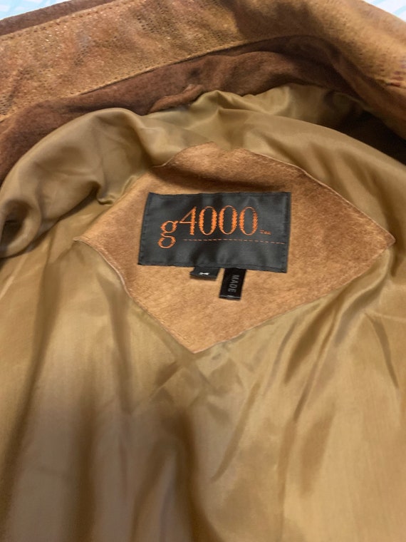 G4000 Brown Suede Leather Jacket - image 3