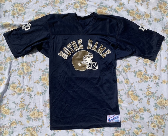 Notre Dame Vintage Champion Football Jersey - Etsy
