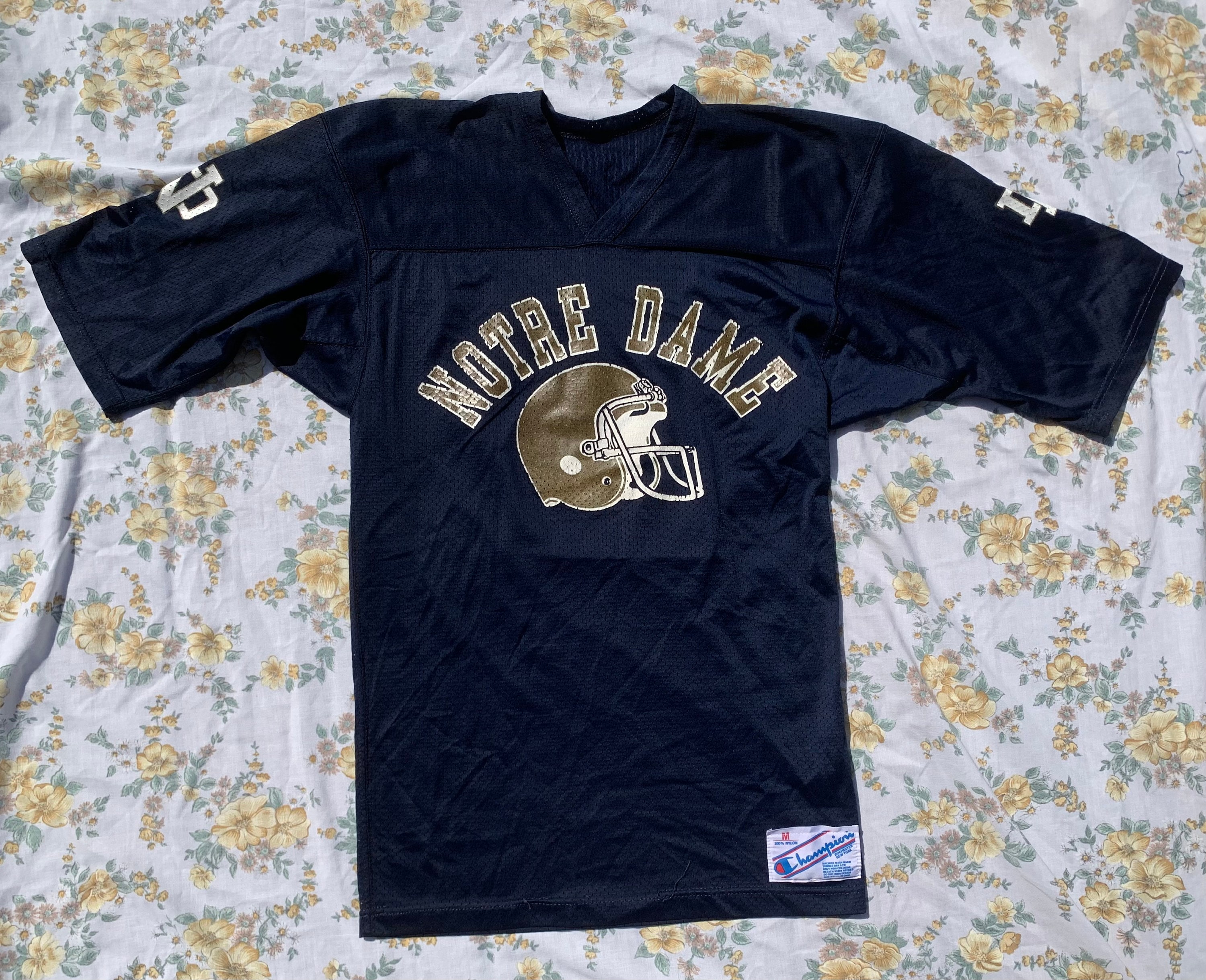 Notre Dame Vintage Champion Football Jersey - Etsy