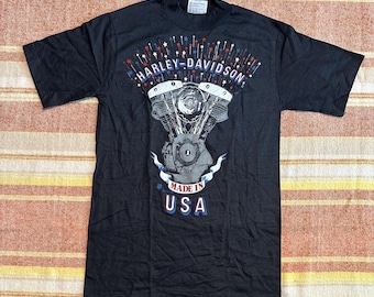 Vintage 1990 Orange County Harley Davidson Santa Ana California T