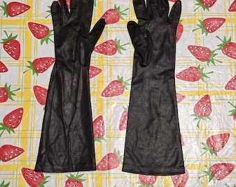 イヴ・サンローラン YSL ブラウンレザードライビンググローブ