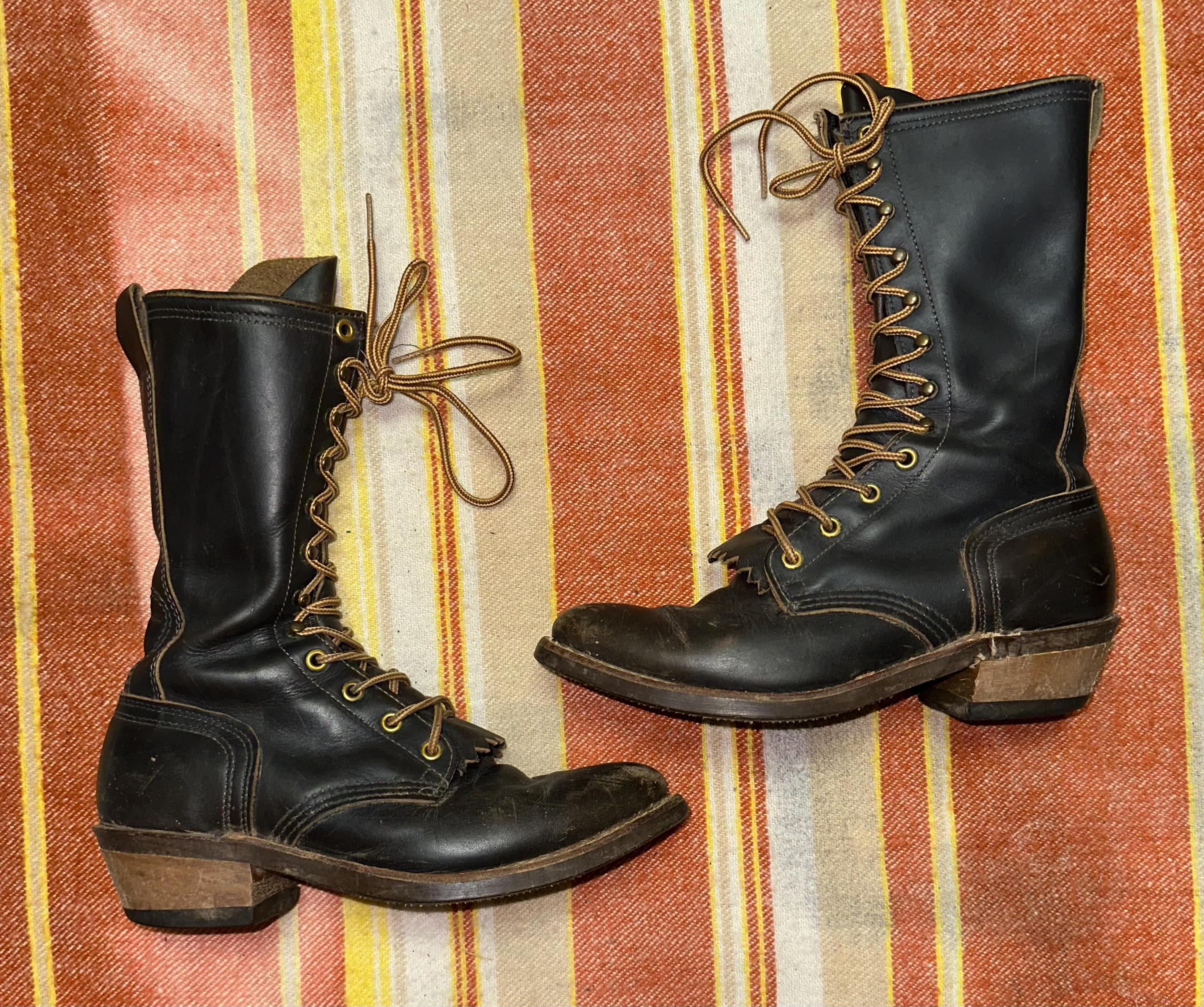 Vintage Foundry Men\'s Shoes Vulcan Leather Lace-Up‎ Boot Moto Brown Size12 $259 Vintage Foundry Co. Castel Moto Boots (For Women) - Save 71% main image 3