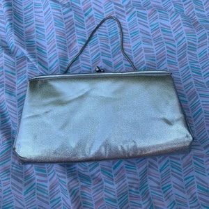 Silver Metallic Evening Purse/Clutch