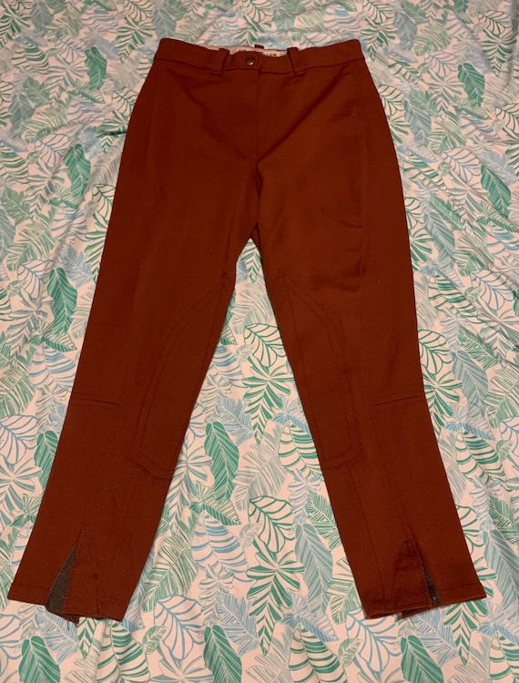 Nylon Equestrian Brown Riding Pants - image 1