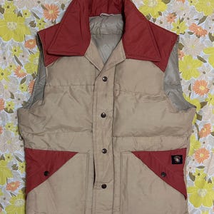 希少80s-90s St.Moritz WESTERNYORK DOWNVEST 1980s St. Moritz Puffer Vest M – The Barn Owl Vintage Goods