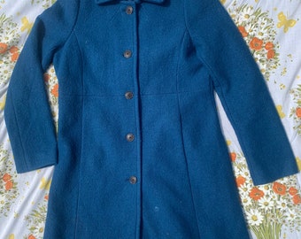 Lands End Blue Peacoat