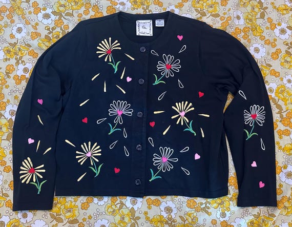 Michael Simon Lite Flower Button Up - image 1