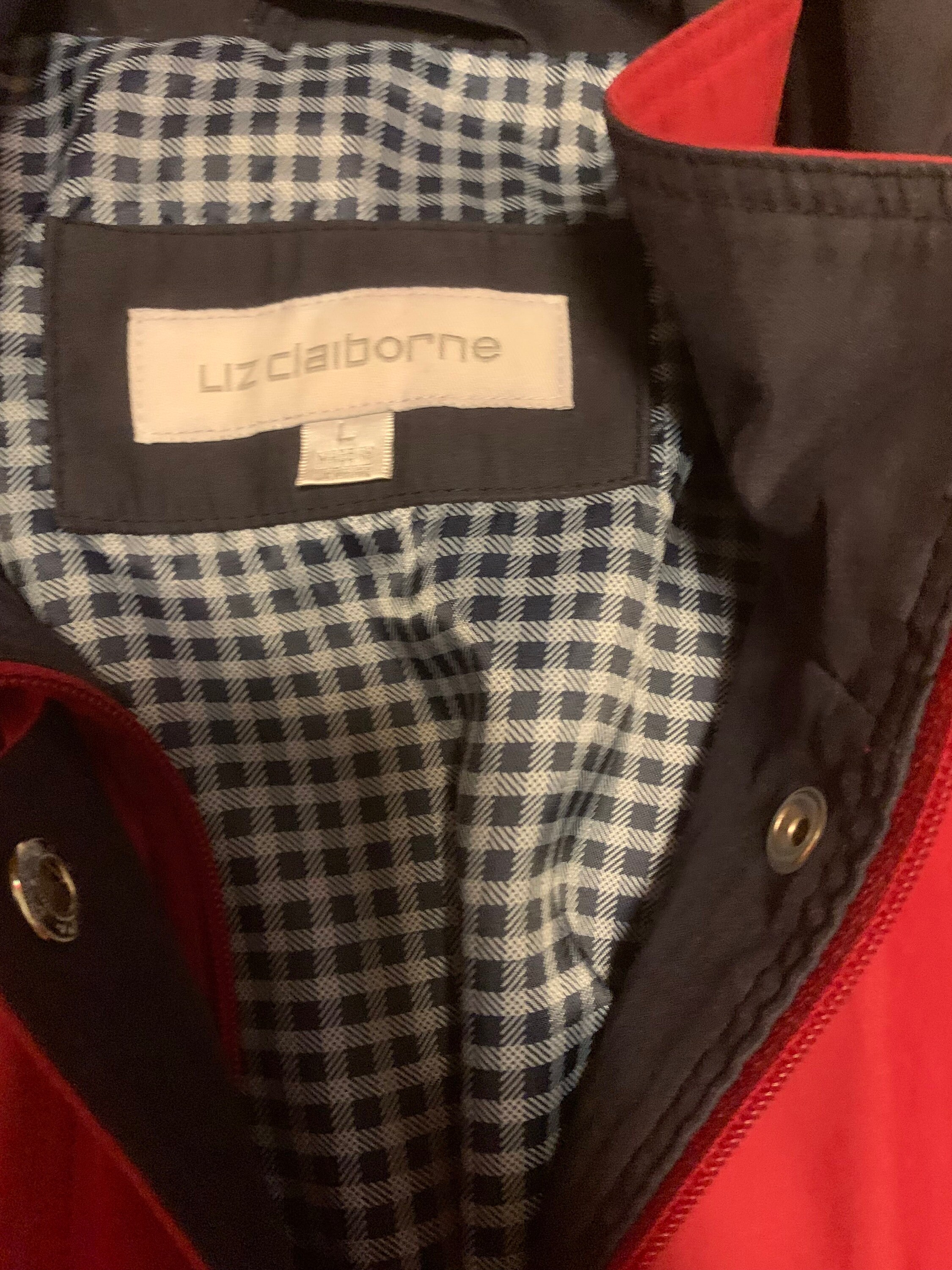Liz Claiborne Red Hooded Jacket - Etsy