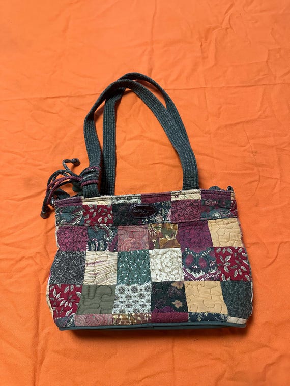 Donna Sharp Patchwork Purse With Tassel - image 4